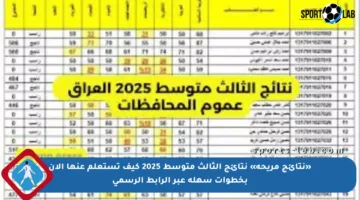 «نتائج مريحة» نتائج الثالث متوسط 2025 كيف تستعلم عنها الآن بخطوات سهلة عبر الرابط الرسمي